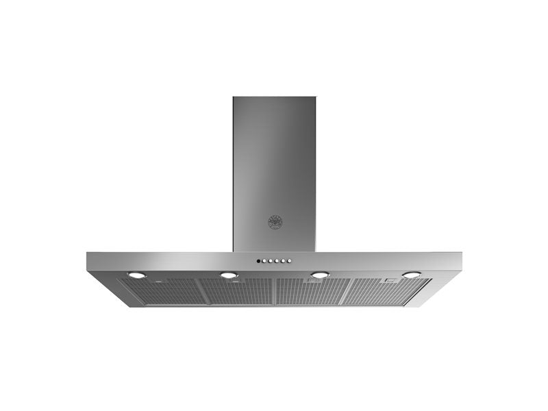Bertazzoni Bertazzoni Pro Series 48" T-Shape Wallmounted Hood 1 motor 600 CFM - Culinary Kitchen OKC