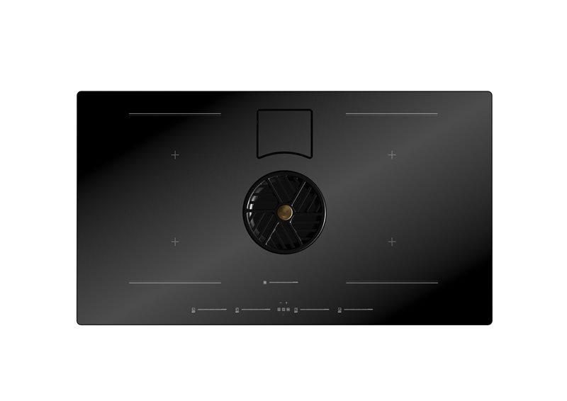 Bertazzoni Bertazzoni Pro Series 36" Induction Downdraft Cooktop Black Glass - Culinary Kitchen OKC