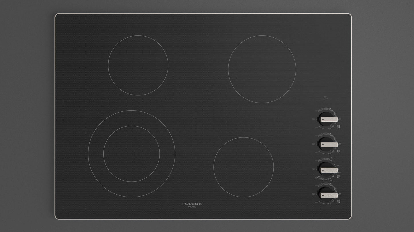 Fulgor Milano Fulgor Milano 30" Radiant Cooktop w Knobs - Culinary Kitchen OKC