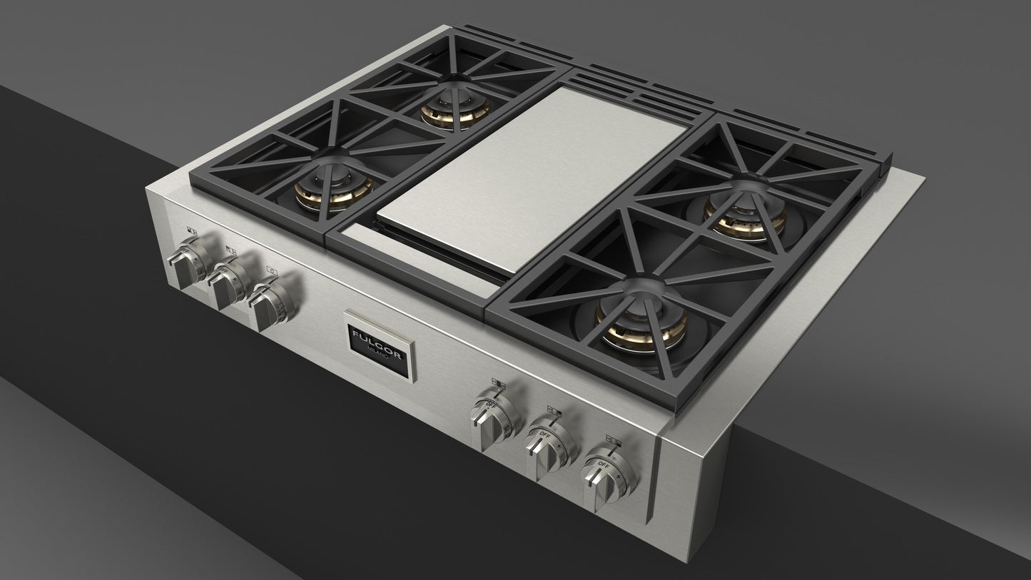Fulgor Milano Fulgor Milano Sofia 36" Pro Gas Rangetop w Griddle - Culinary Kitchen OKC