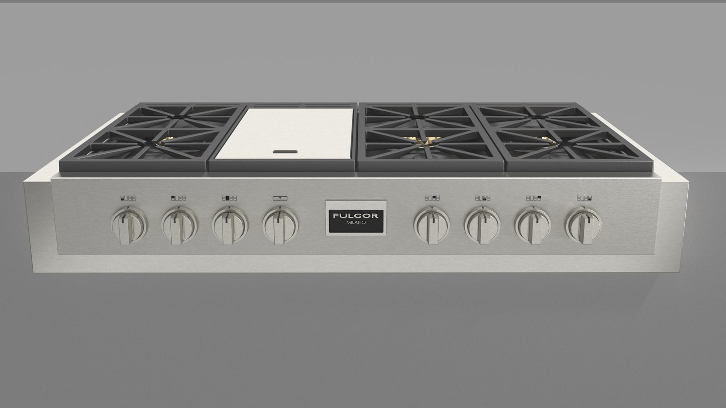 Fulgor Milano Fulgor Milano 48" Pro Gas Range Top - Culinary Kitchen OKC
