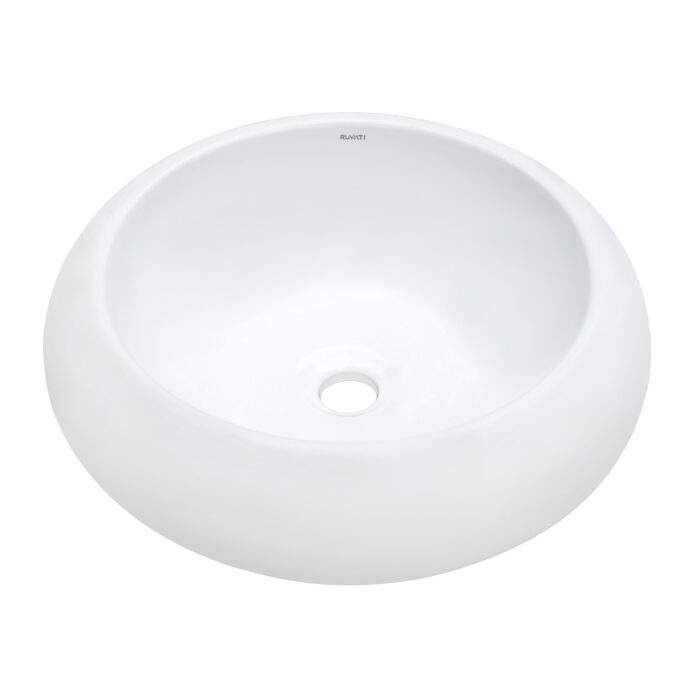 Ruvati Ruvati Vista Round Bathroom Sink Porcelain Ceramic - Culinary Kitchen OKC