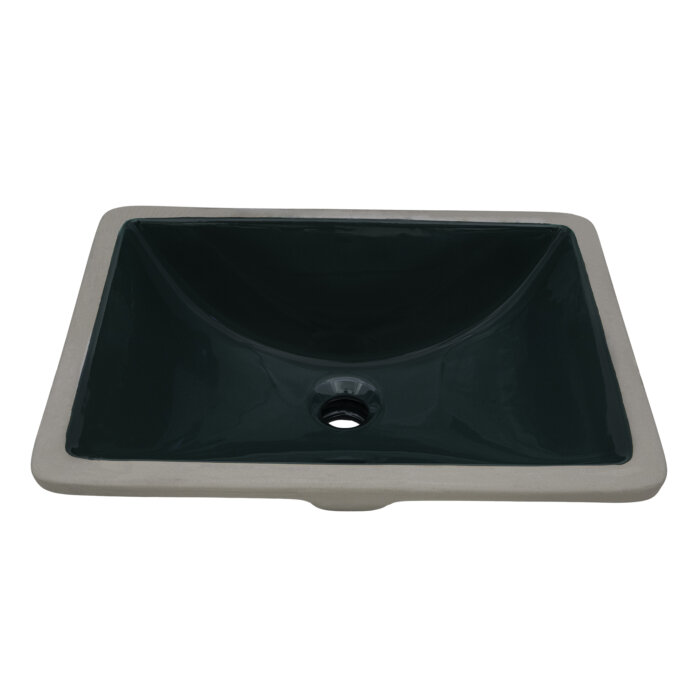 Ruvati Krona Ruvati Bathroom Vanity Sink Porcelain Ceramic w Overflow - Culinary Kitchen OKC