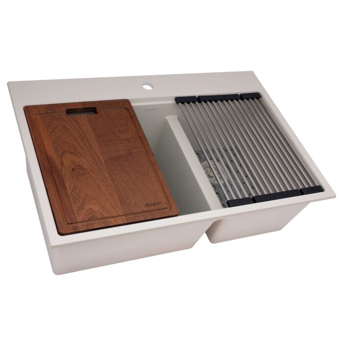 Ruvati Ruvati epiRock White Workstation Sink - Culinary Kitchen OKC