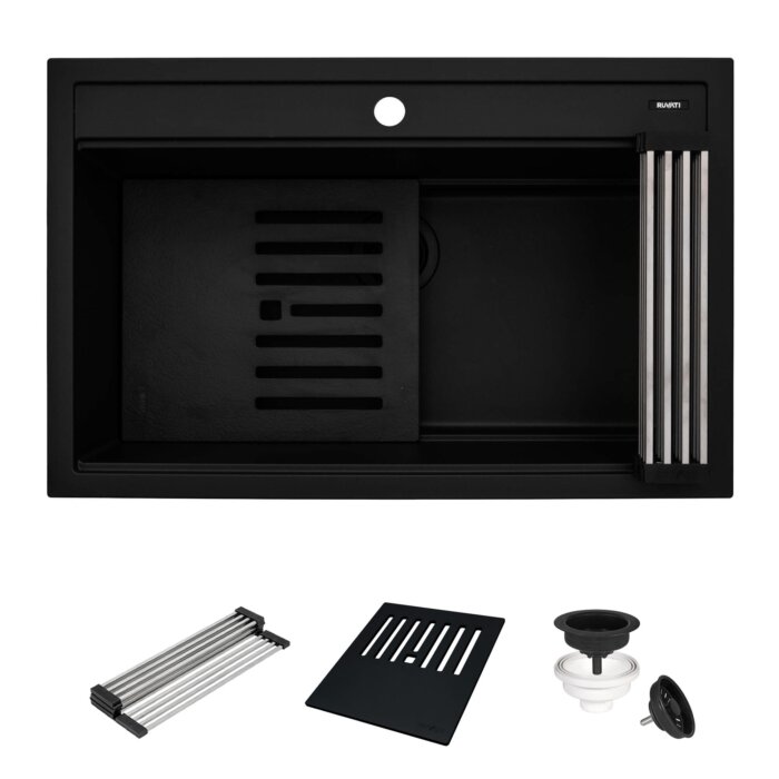 Ruvati Ruvati epiCube 34" Black Kitchen Sink - Culinary Kitchen OKC