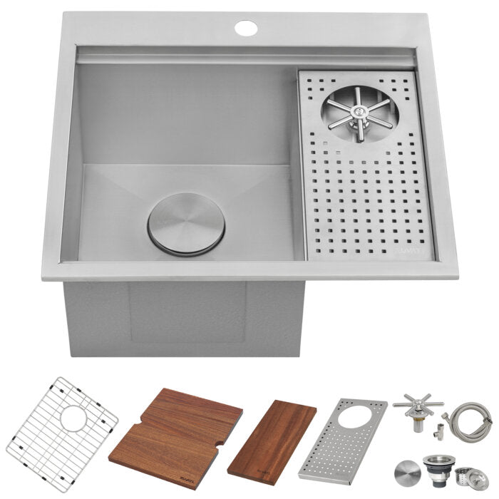 Ruvati Ruvati Ibiza Undermount Glass Rinser and Sink Combo - Culinary Kitchen OKC