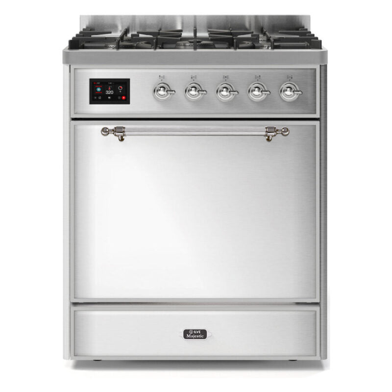 Ilve Majestic II 30" Dual Fuel (Solid Door)