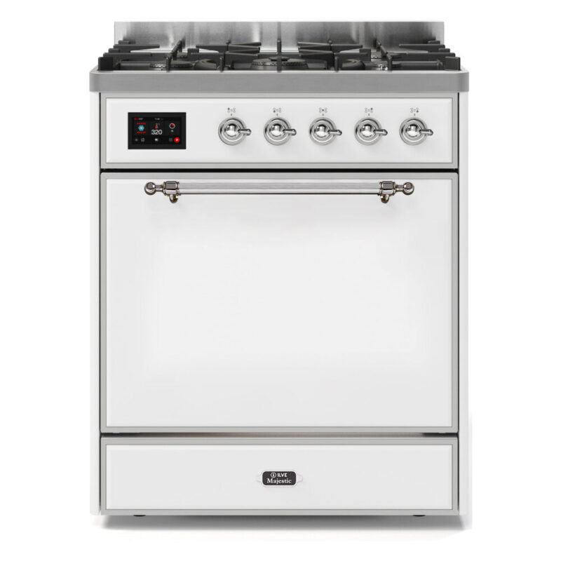 Ilve Majestic II 30" Dual Fuel (Solid Door)
