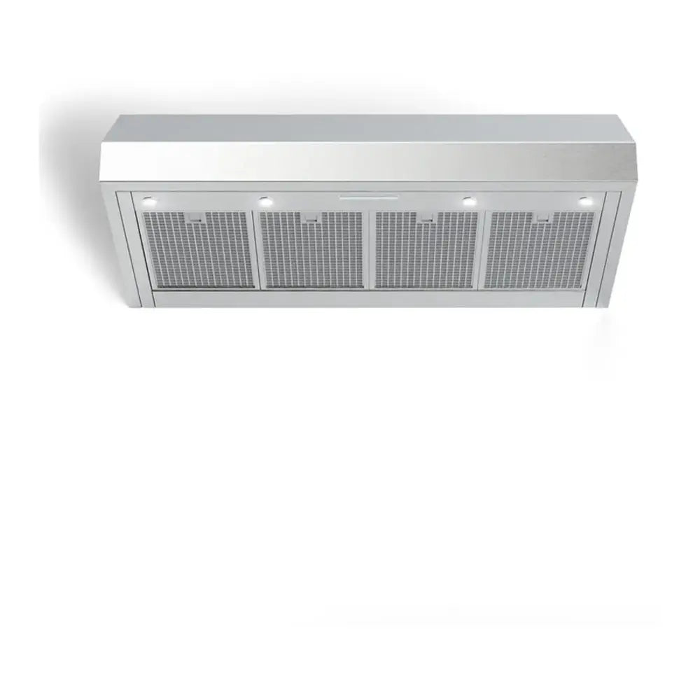 Verona Verona 30 inch Designer Low Profile Under Cabinet Range Hood with 600 CFM, Stainless Steel Baffle Filters, LED Lighting in Stainless Steel - Culinary Kitchen OKC