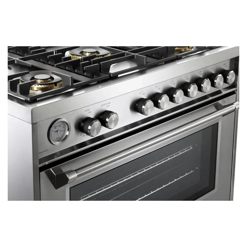 Verona Verona 36 inch Ultima Collection Freestanding Gas Range with 5 Sealed SABAF Brass Burners - Culinary Kitchen OKC