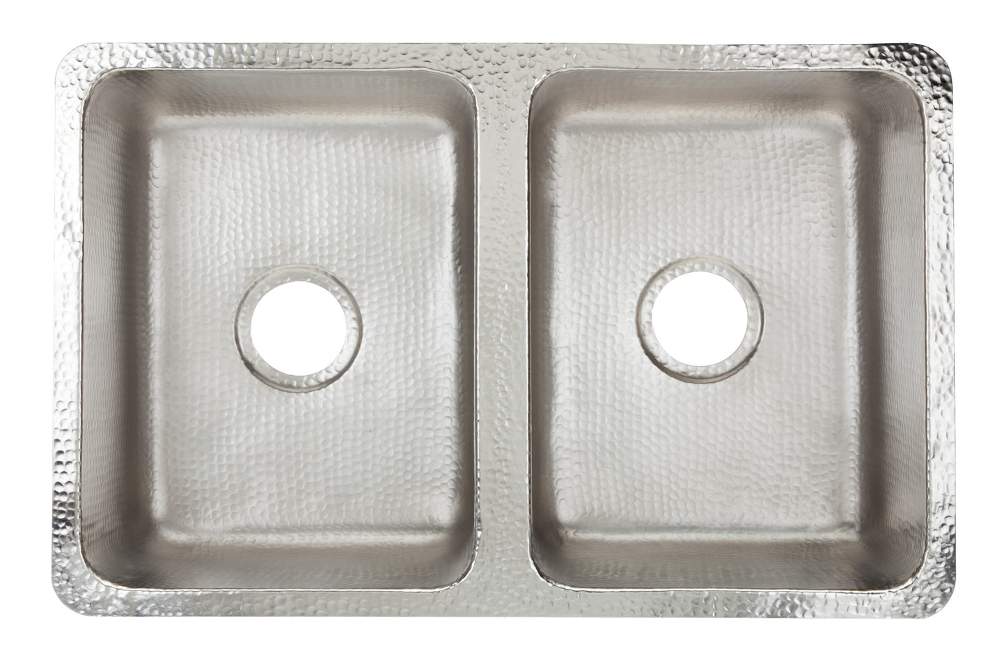 Thompson Traders Thompson Traders Villa Hammered Stainless Steel Double Bowl Kitchen sink - Culinary Kitchen OKC