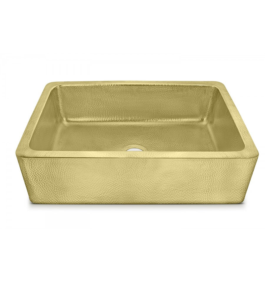 Thompson Traders Thompson Traders Quiroga Hammered Brass Kitchen Sink - Culinary Kitchen OKC