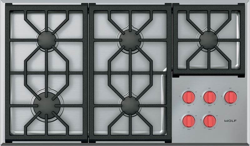 Wolf Wolf 36" Professional Gas Cooktop - 5 Burners - Culinary Kitchen OKC