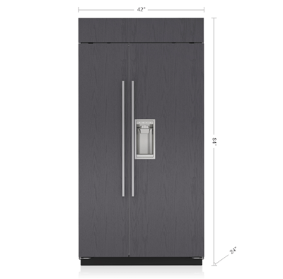 Sub-Zero 42" Classic Side-by-Side Refrigerator/Freezer with Dispenser - Panel Ready
