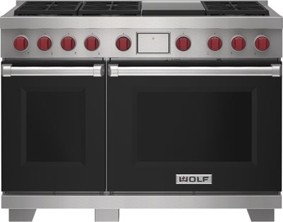 Wolf 48" Dual Fuel Range - 6 Burners and Infrared Griddle