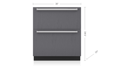 Sub-Zero 30" Designer Refrigerator Drawers - Panel Ready