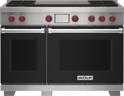 Wolf 48" Dual Fuel Range - 4 Burners and French Top