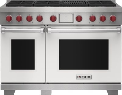 Wolf 48" Dual Fuel Range - 6 Burners and Infrared Charbroiler