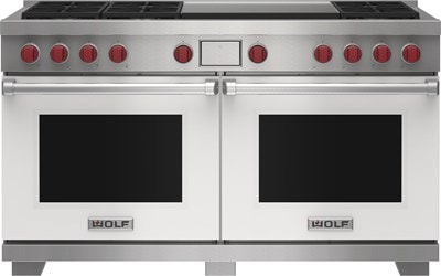 Wolf 60" Dual Fuel Range - 6 Burners and Infrared Dual Griddle