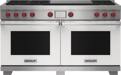 Wolf 60" Dual Fuel Range - 6 Burners and French Top