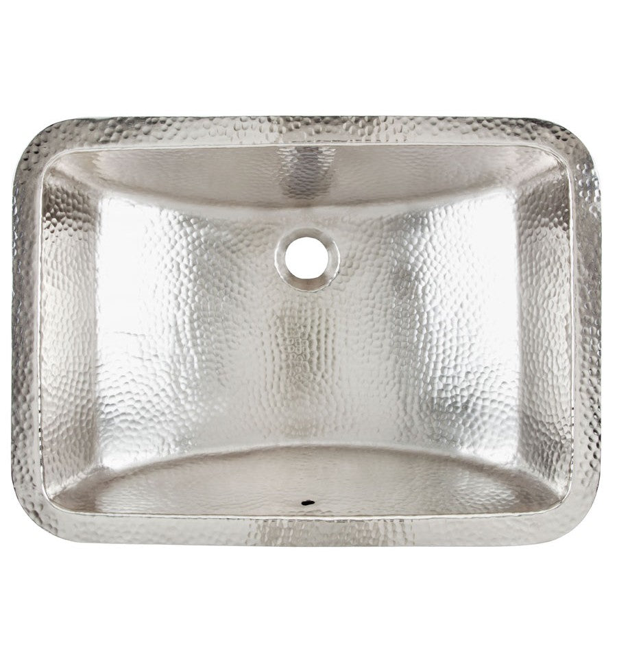 Thompson Traders Thompson Traders Taxco Hammered Nickel Bathroom Sink - Culinary Kitchen OKC