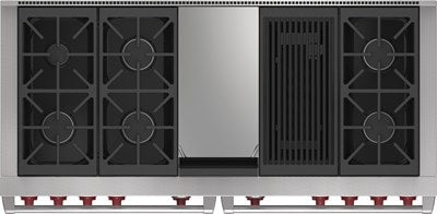 Wolf 60" Dual Fuel Range - 6 Burners, Infrared Charbroiler and Infrared Griddle