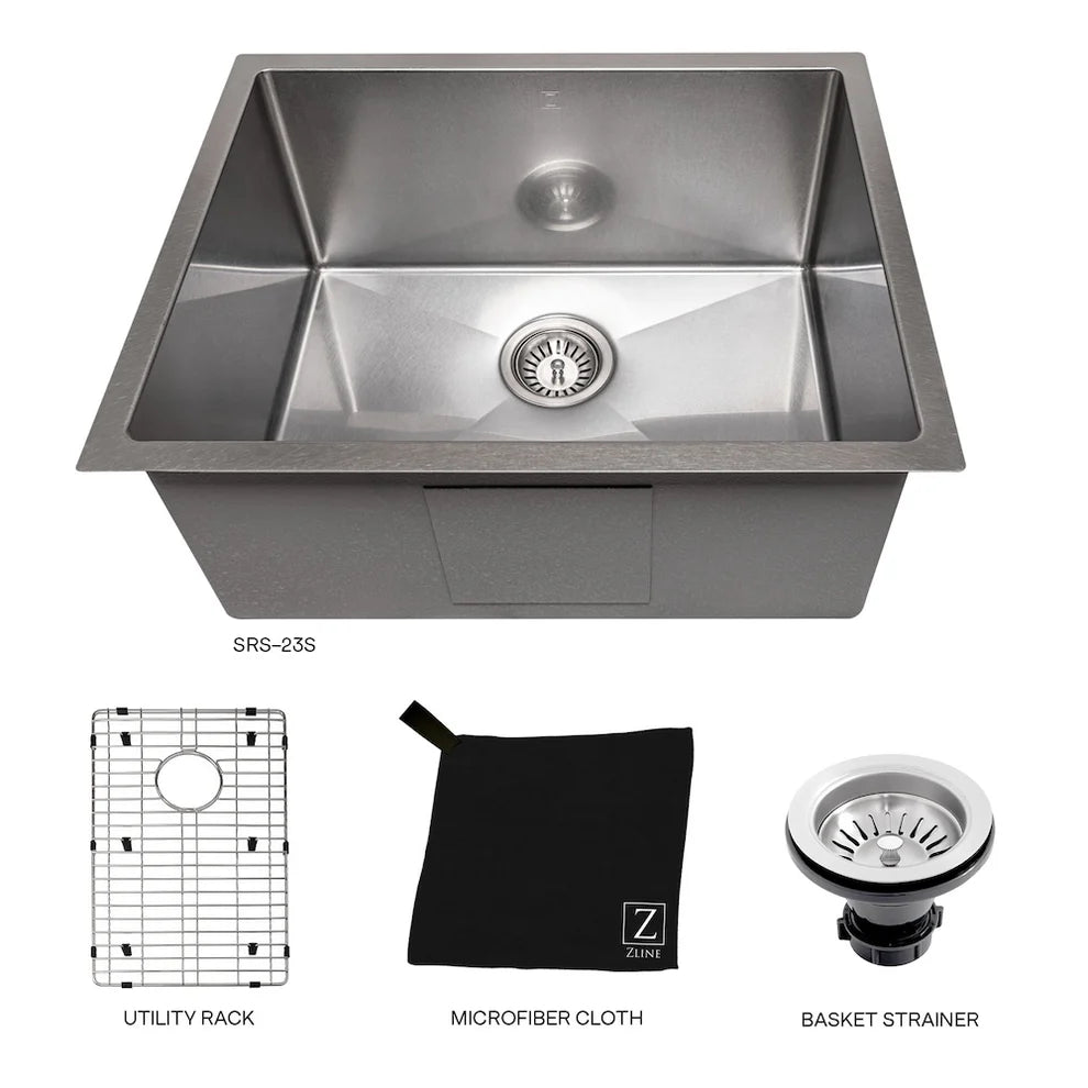 ZLINE ZLINE 23" Meribel Undermount Single Bowl - Culinary Kitchen OKC