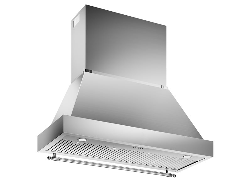 Bertazzoni Bertazzoni Heritage Series 48" Wall Mount Canopy and Base Hood 1 Motor 600 CFM - Culinary Kitchen OKC