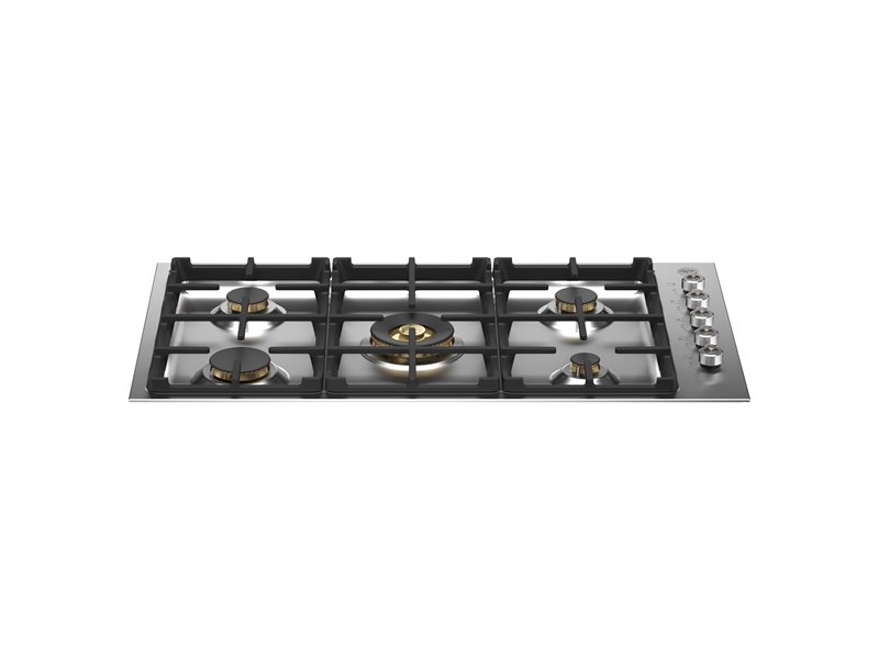 Bertazzoni Bertazzoni Pro Series 36" Drop-In Gas Cooktop 5 Brass Burners - Culinary Kitchen OKC