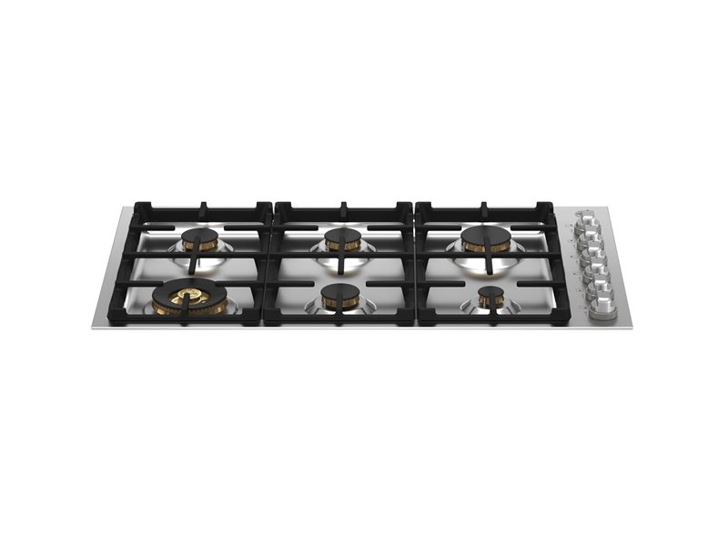 Bertazzoni Bertazzoni Master Series 36" Drop-In Gas Cooktop w 6 Brass Burners - Culinary Kitchen OKC