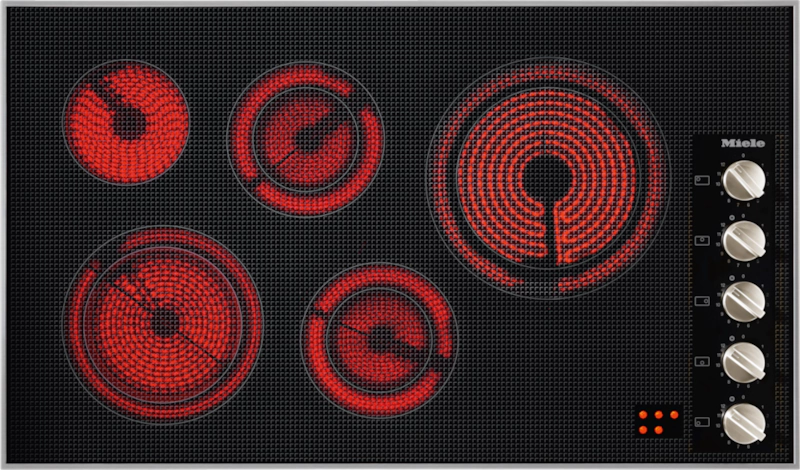 Miele KM 5627 240V — 36" Electric Cooktop (240V)