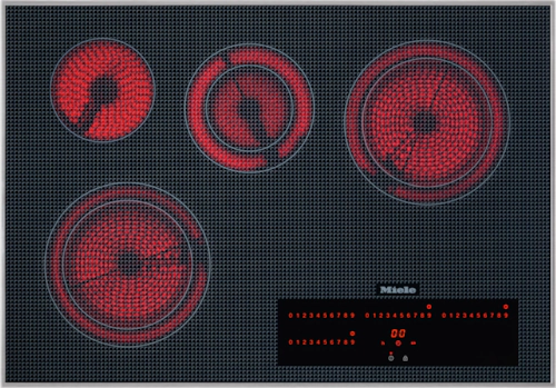 Miele KM 5840 — 30" Electric Cooktop Stainless Steel