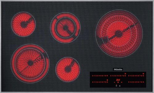 Miele KM 5860 240V — 36" Electric Cooktop Stainless Steel