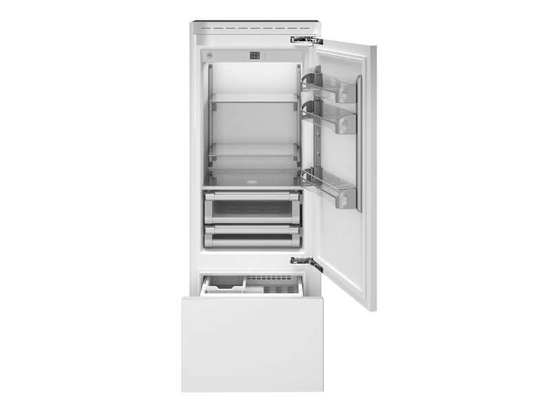 Bertazzoni Bertazzoni Heritage Series 30" Built-In Bottom Mount Refrigerator w Ice Maker - Culinary Kitchen OKC