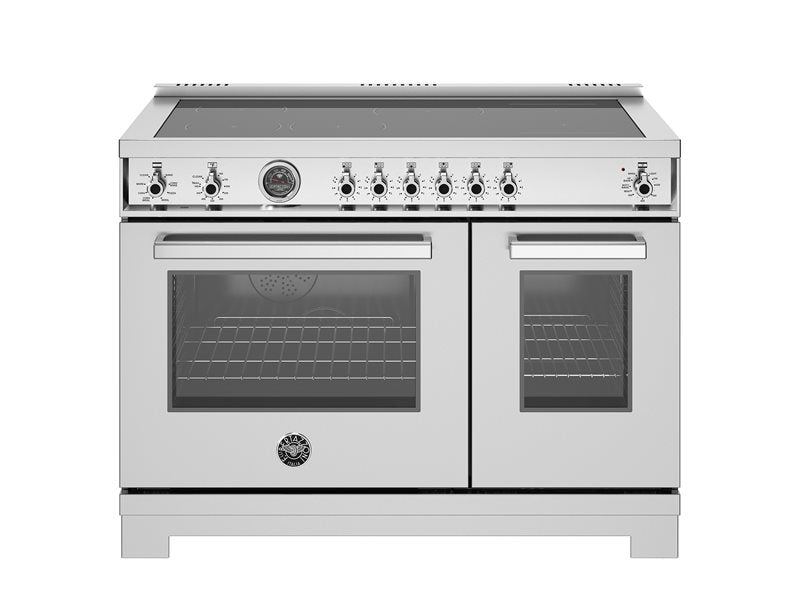 Bertazzoni Bertazzoni Pro Series 48" Induction Range, 6 Zones and Cast Iron Griddle w Self Cleaning Oven - Culinary Kitchen OKC