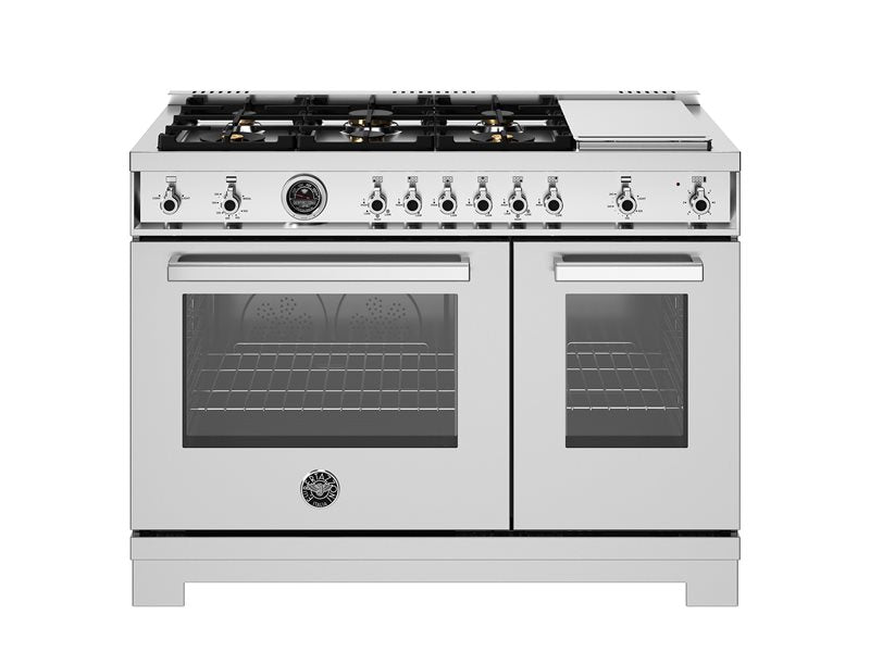 Bertazzoni Bertazzoni Pro Series 48" All-Gas Range 6 Brass Burners and Griddle - Culinary Kitchen OKC