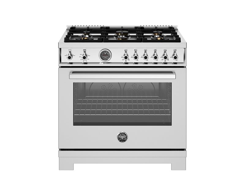 Bertazzoni Bertazzoni Pro Series 36" All Gas Range 6 Brass Burners and Cast Iron Griddle - Culinary Kitchen OKC