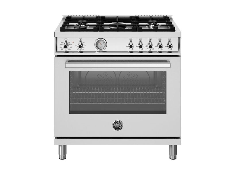 Bertazzoni Bertazzoni Pro Series 36" Dual Fuel Range 5 Burners w Electric Oven - Culinary Kitchen OKC
