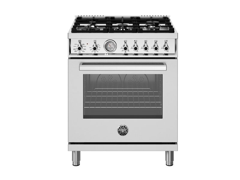 Bertazzoni Bertazzoni Pro Series 30" Dual Fuel Range w 5 Burners and Electric Oven - Culinary Kitchen OKC