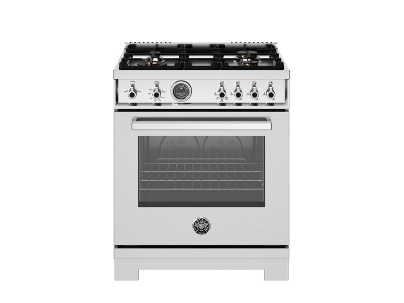 Bertazzoni Bertazzoni Pro Series 30" All Gas Range w 4 Brass Burners - Culinary Kitchen OKC