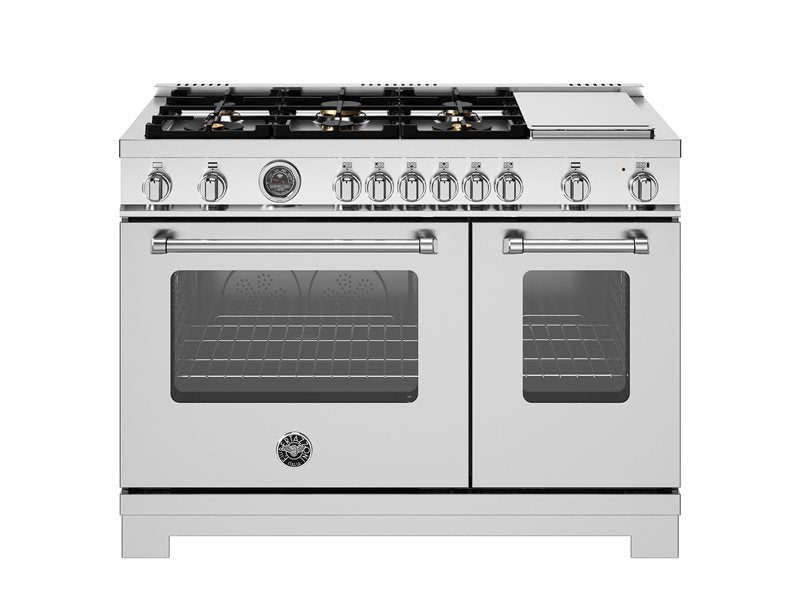 Bertazzoni Bertazzoni Master Series 48" All Gas Range w 6 Brass Burners and Griddle - Culinary Kitchen OKC