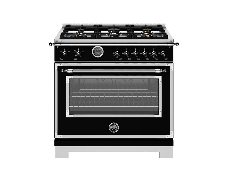 Bertazzoni Bertazzoni Heritage Series 36" All Gas Range w 6 Brass Burners and Cast Iron Griddle - Culinary Kitchen OKC