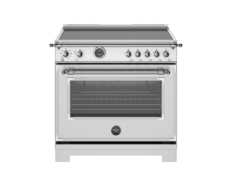 Bertazzoni Bertazzoni Heritage Series 36" Induction Range w 5 Heating Zones and Cast Iron Griddle w Electric Self Cleaning Oven - Culinary Kitchen OKC
