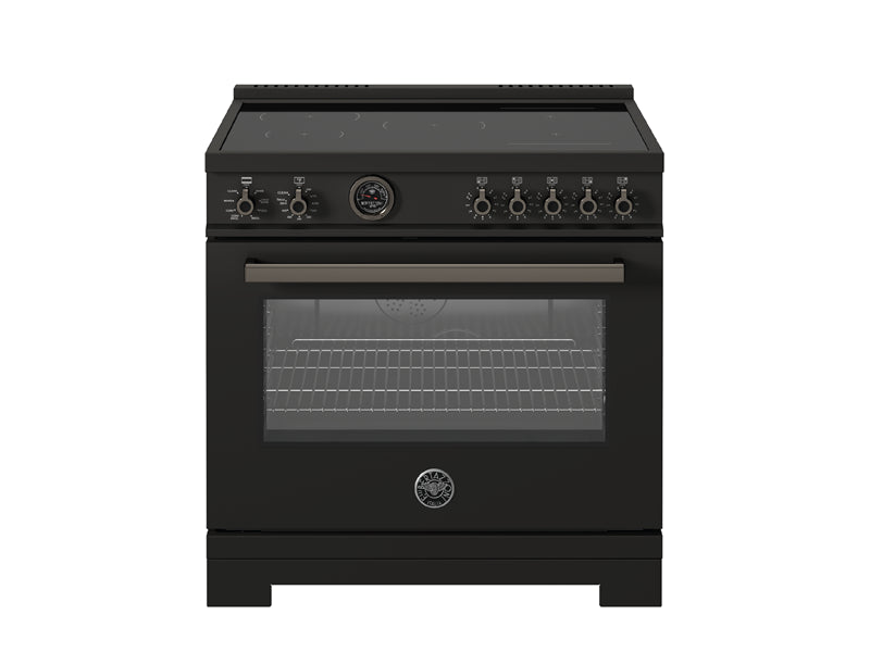 Bertazzoni Bertazzoni Pro Series 36" Induction Range 5 Heating Zones and Cast Iron Griddle w Electric Self Cleaning Oven - Culinary Kitchen OKC