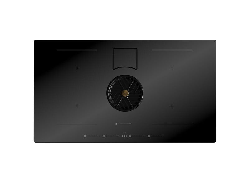 Bertazzoni Bertazzoni Master Series 36" Induction Downdraft Cooktop Black Glass - Culinary Kitchen OKC