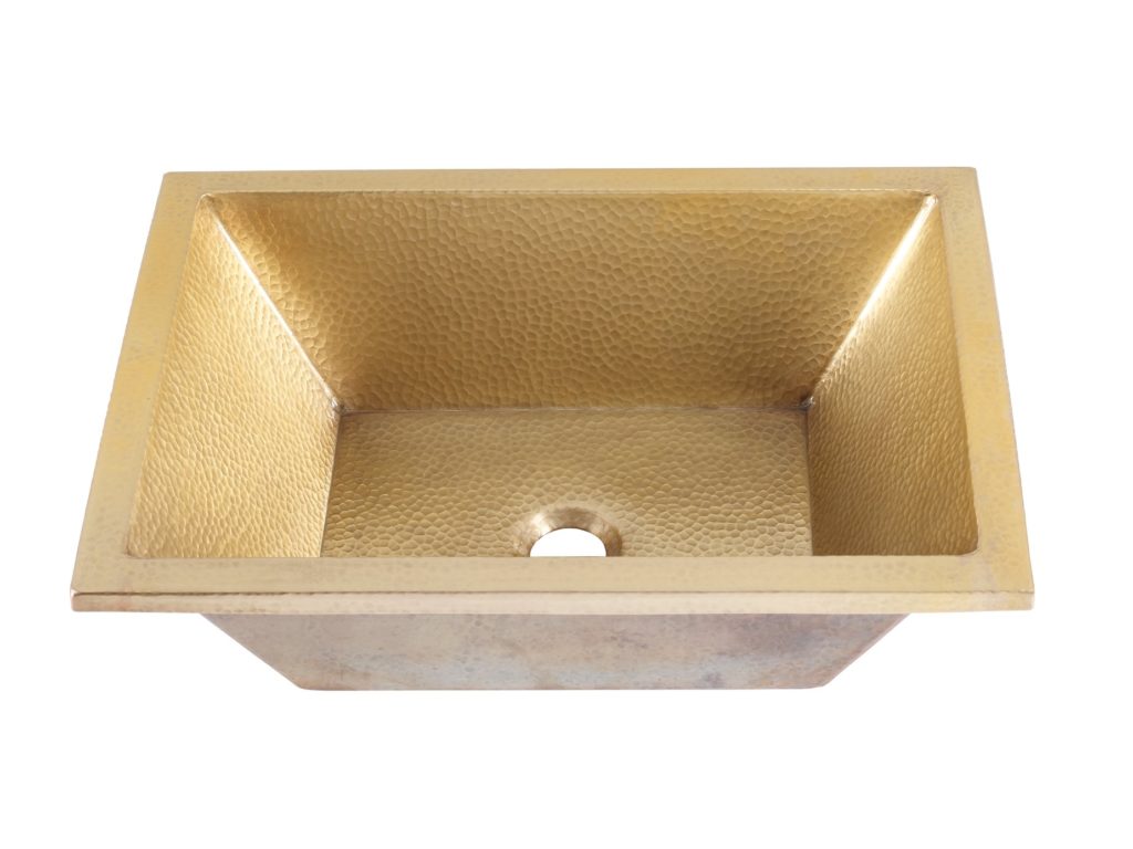 Thompson Traders Thompson Traders Tonala Antique Satin Gold Bathroom Sink - Culinary Kitchen OKC