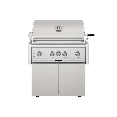 Thor Thor 36" 4 Burners Built-In Gas Grill on cart w Sear/Rear Infrared Burner & Rotisserie Natural Gas - Culinary Kitchen OKC