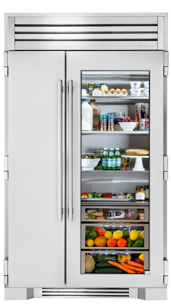 True True 48" Side-by-Side Refrigerator Glass Door - Culinary Kitchen OKC