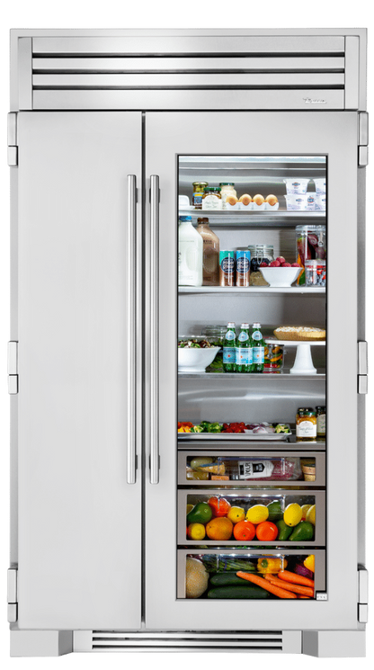 True True 48" Side-by-Side Refrigerator Glass Door - Culinary Kitchen OKC