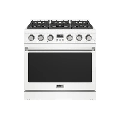Thor Thor 36" Gas Range in White - Culinary Kitchen OKC
